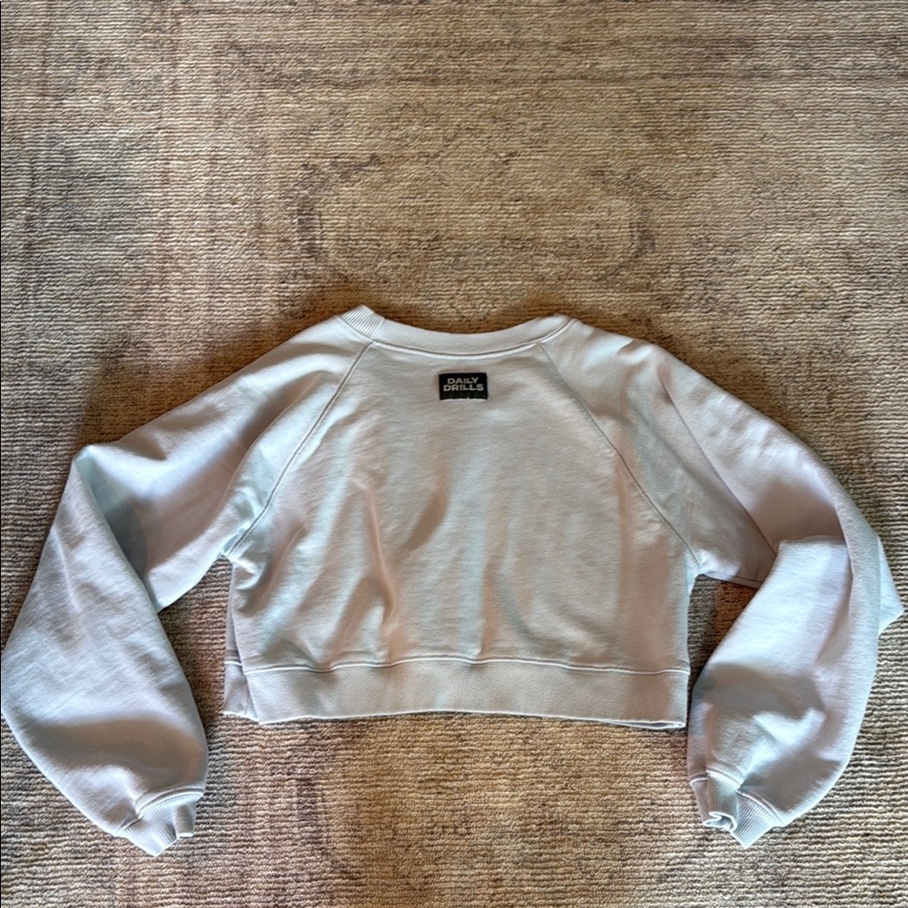 DAILY DRILLS CROPPED SWEATSHIRT REVERSIBLE